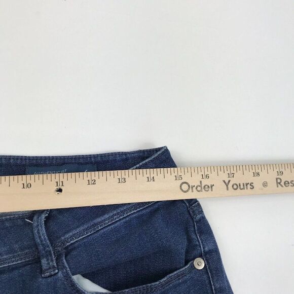 J.Jill Womens Slim Ankle Jeans Blue Authentic Fit Frayed Hem Mid Rise Size 6 - Picture 8 of 12